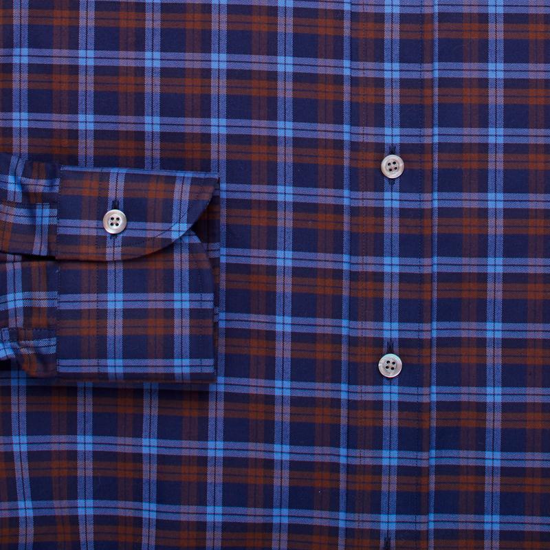 The Dark Blue Goode Plaid Casual Shirt Casual Shirt- Ledbury