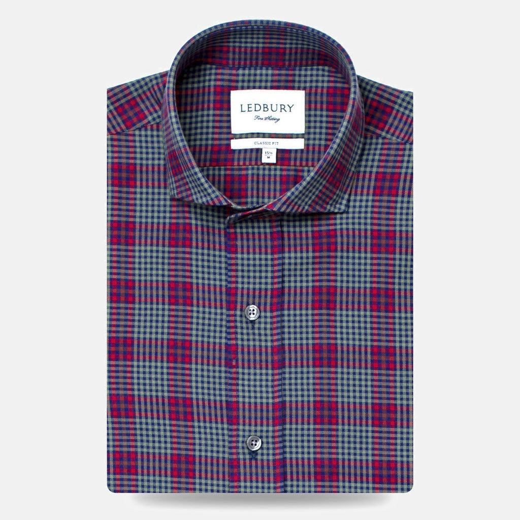 The Red Schulman Check Casual Shirt Casual Shirt- Ledbury