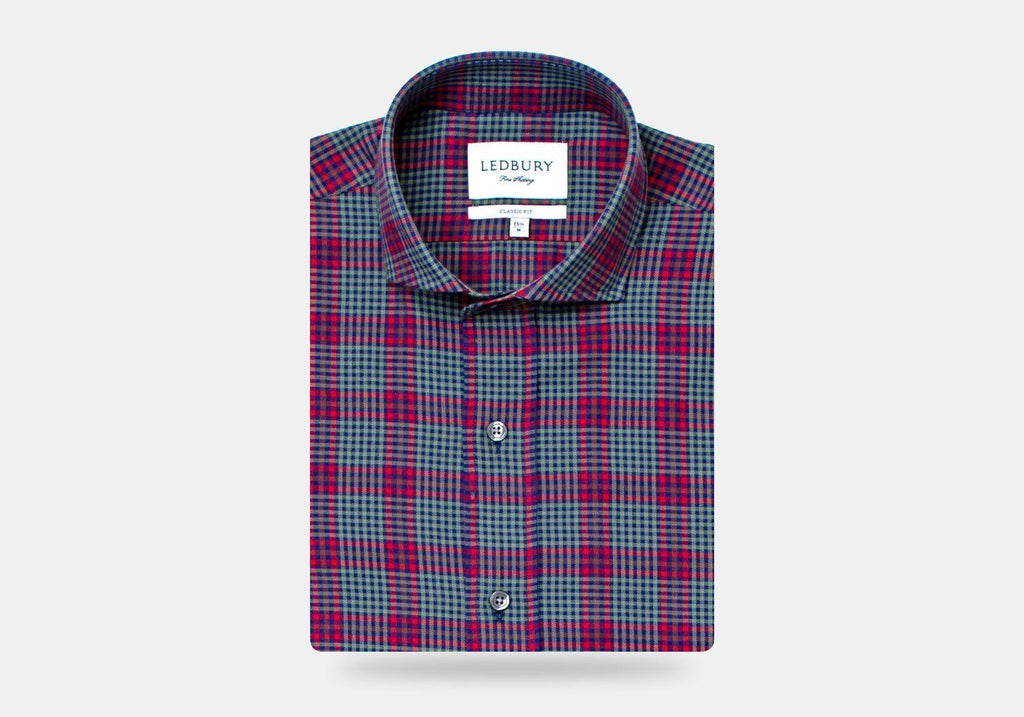 The Red Schulman Check Casual Shirt Casual Shirt- Ledbury