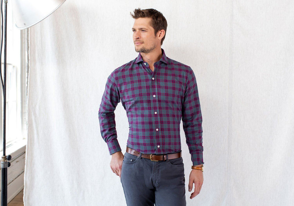 The Red Schulman Check Casual Shirt Casual Shirt- Ledbury