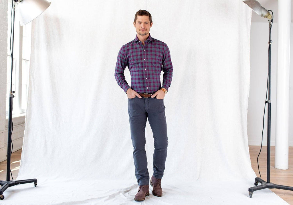 The Red Schulman Check Casual Shirt Casual Shirt- Ledbury