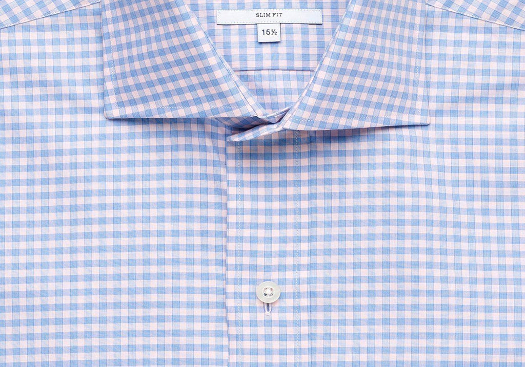 The Pink Prestwick Performance Gingham Dress Shirt Dress Shirt- Ledbury