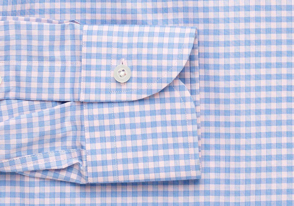 The Pink Prestwick Performance Gingham Dress Shirt Dress Shirt- Ledbury