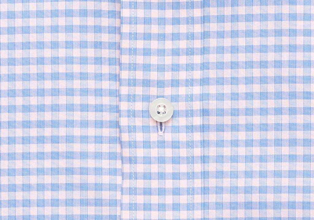 The Pink Prestwick Performance Gingham Dress Shirt Dress Shirt- Ledbury