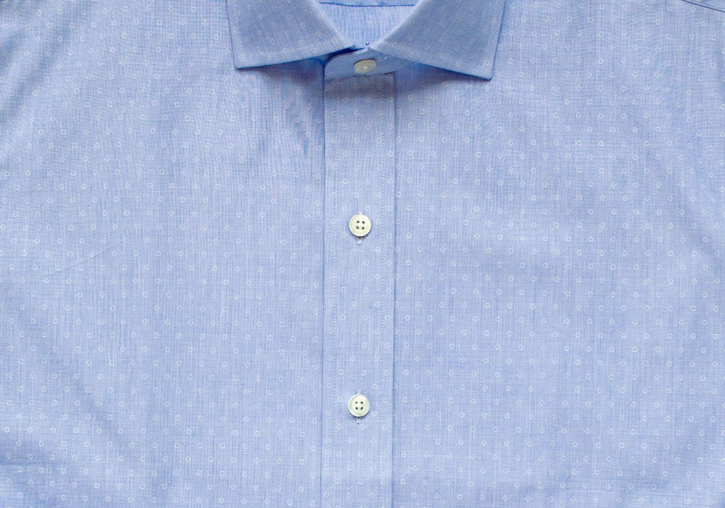 The Blue Loren Dot Dress Shirt Dress Shirt- Ledbury