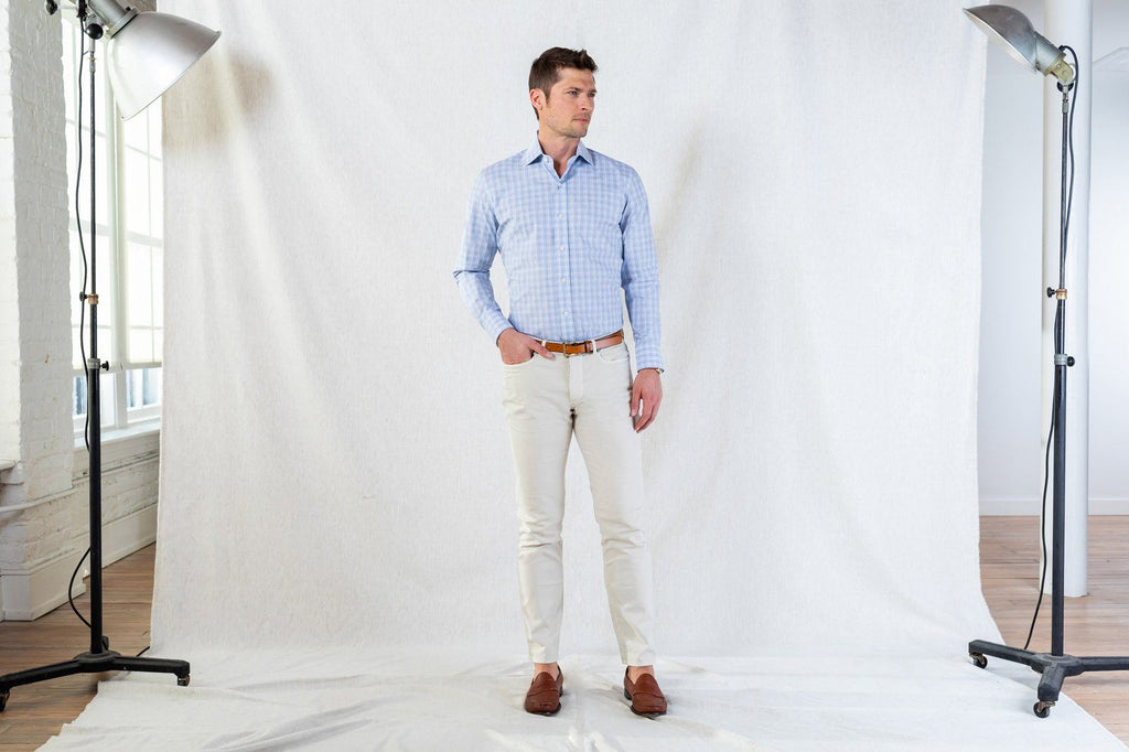 The Blue Quinton Check Casual Shirt Casual Shirt- Ledbury