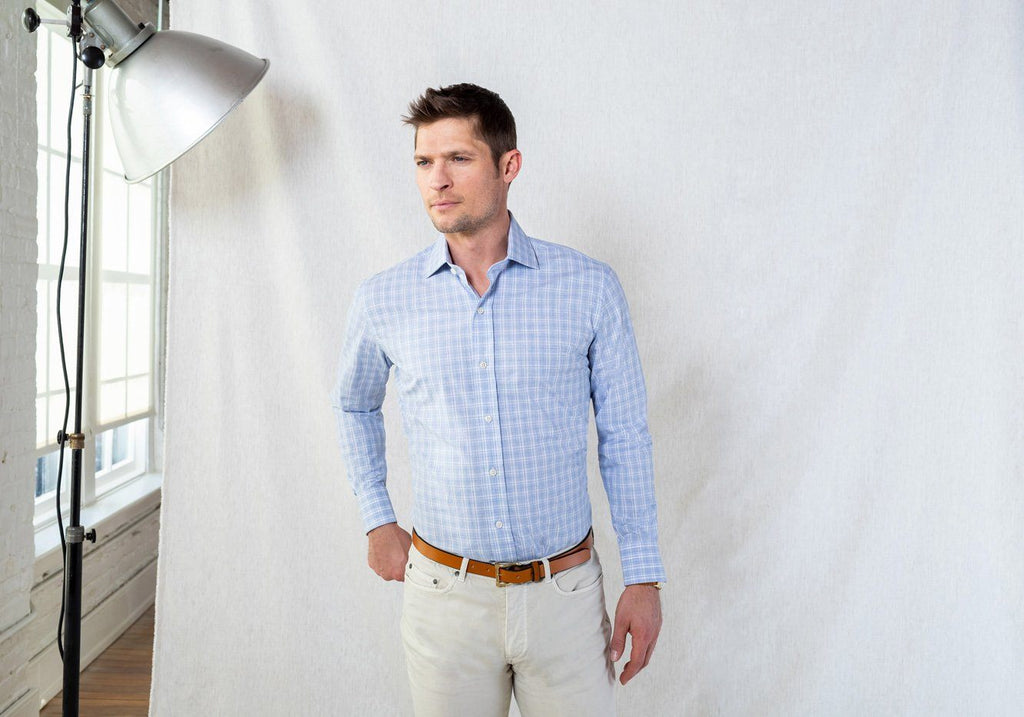 The Blue Quinton Check Casual Shirt Casual Shirt- Ledbury