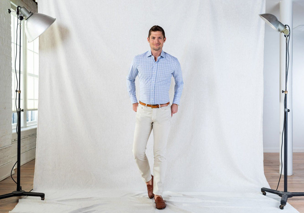 The Blue Quinton Check Casual Shirt Casual Shirt- Ledbury