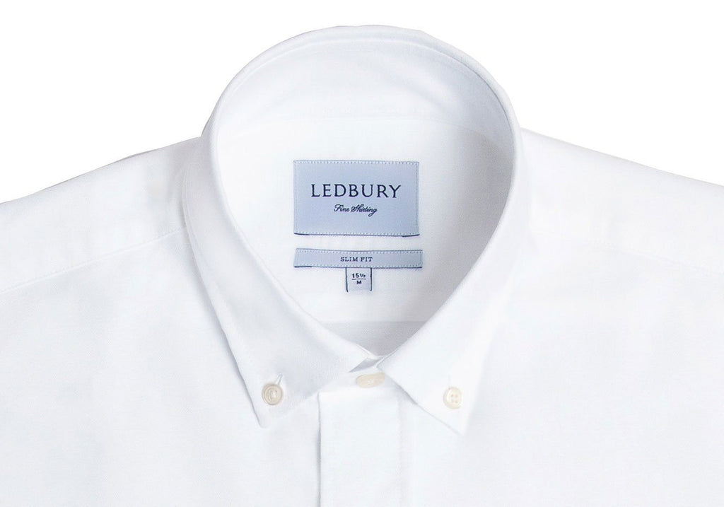 The 2020 White Mayfield Washed Oxford Casual Shirt Casual Shirt- Ledbury