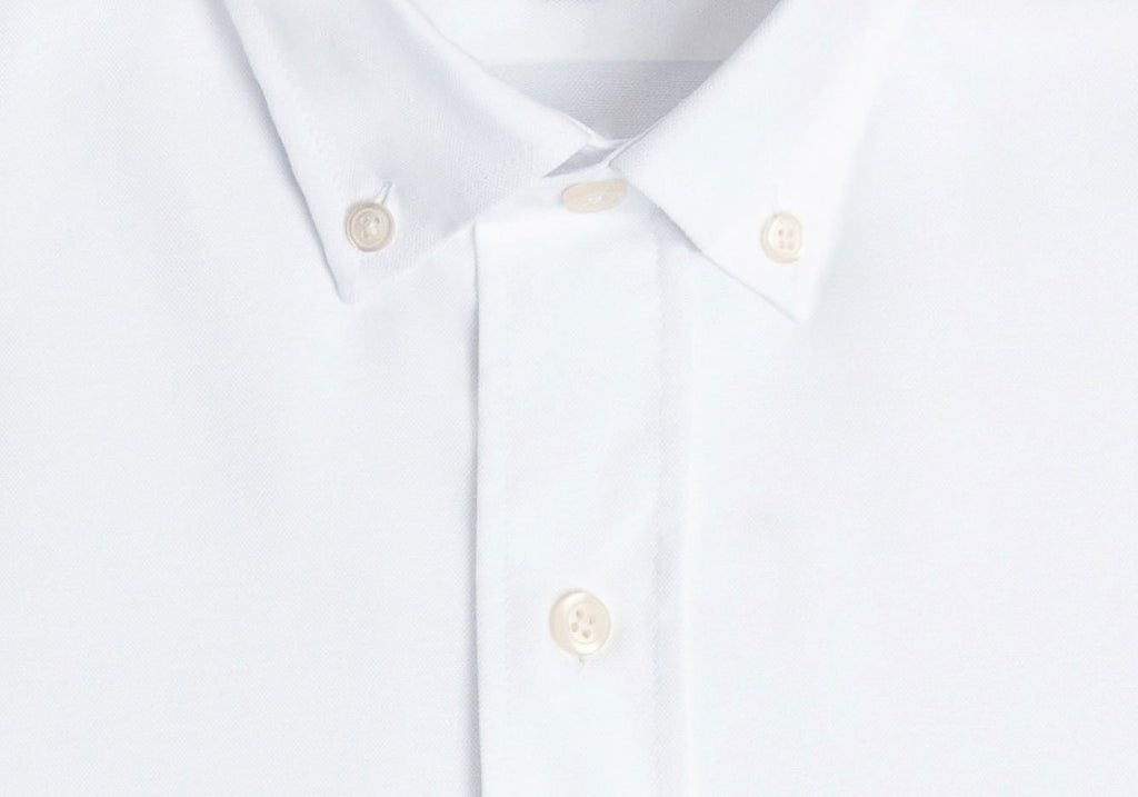The 2020 White Mayfield Washed Oxford Casual Shirt Casual Shirt- Ledbury