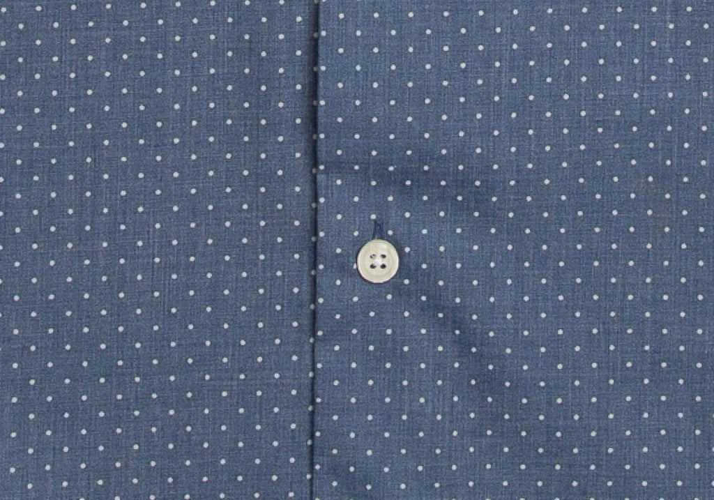 The Short Sleeve Jasper Dot Print Casual Shirt Short Sleeve- Ledbury