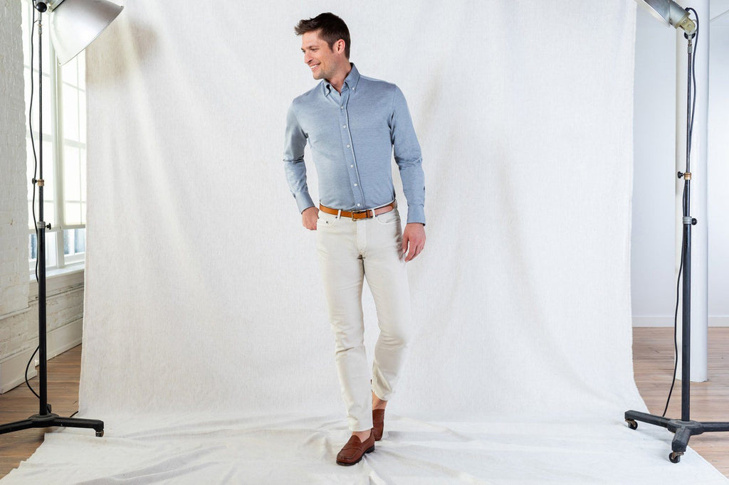 The Grey Barksdale Knit Shirt Casual Shirt- Ledbury