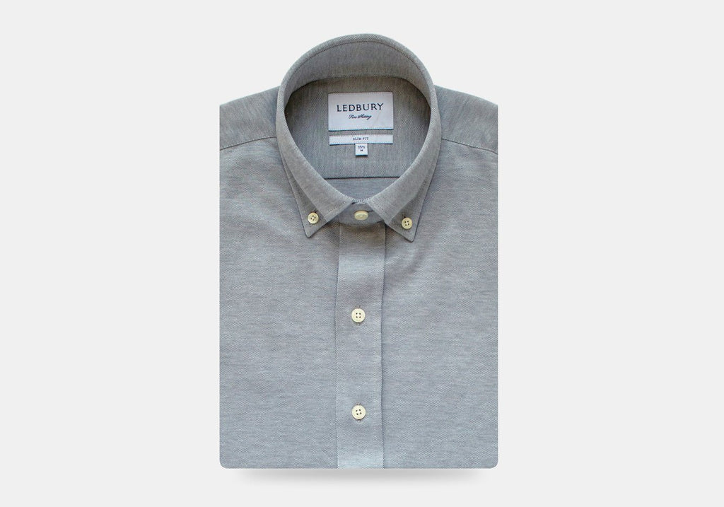 The Grey Barksdale Knit Shirt Casual Shirt- Ledbury