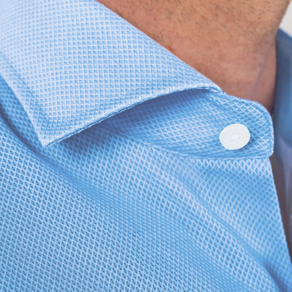 The Light Blue Sun Faded Hanover Airtex Casual Shirt- Ledbury