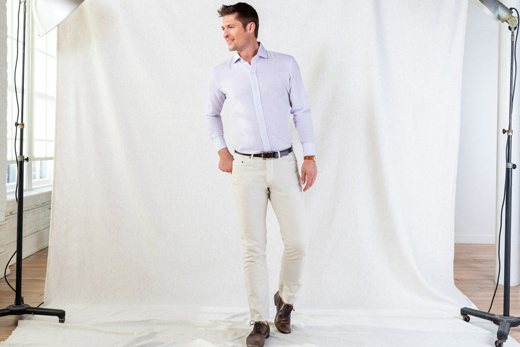 The Lavender Kingston Cotton Linen Casual Shirt Casual Shirt- Ledbury