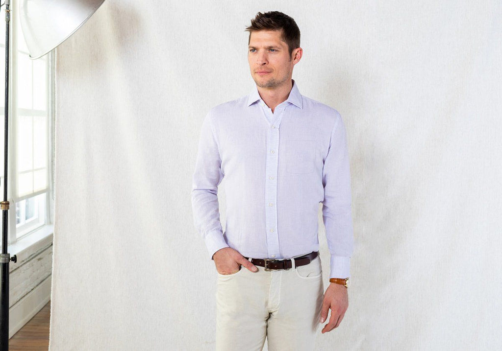 The Lavender Kingston Cotton Linen Casual Shirt Casual Shirt- Ledbury