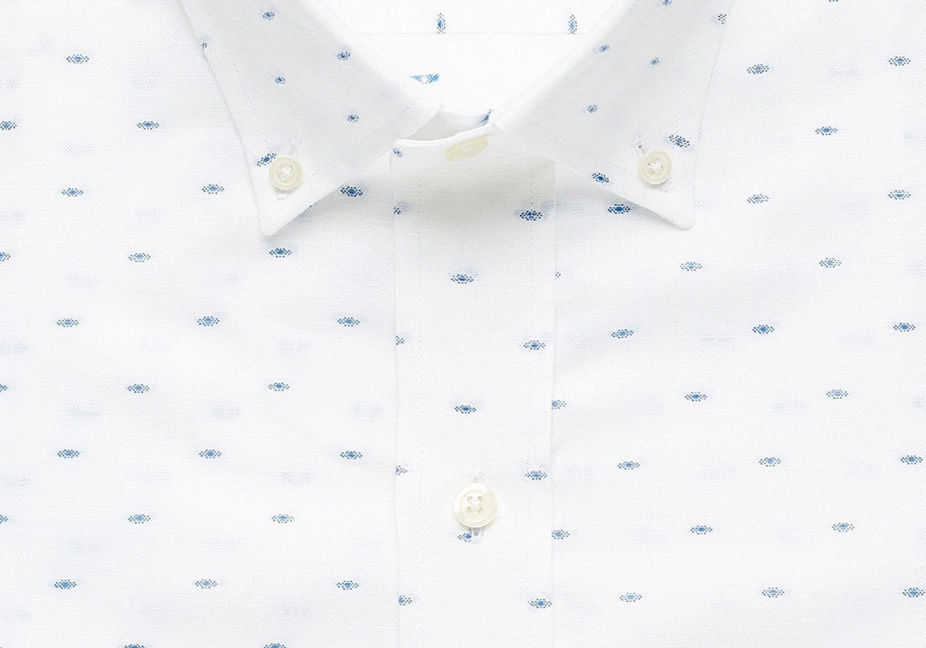 The Blue Allenhurst Dot Casual Shirt Casual Shirt- Ledbury