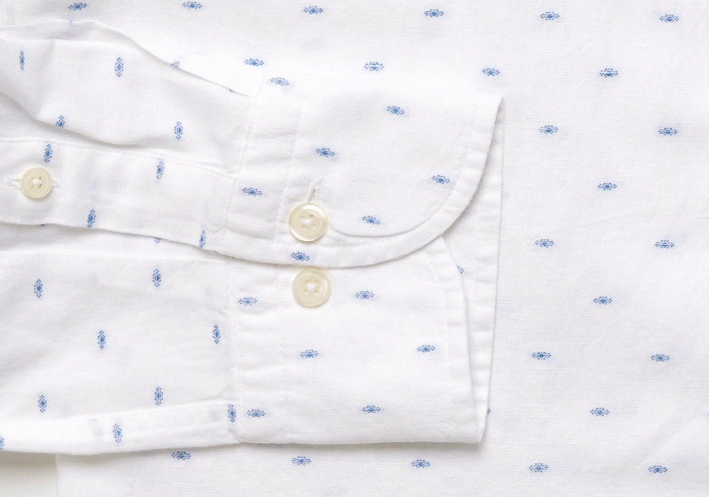 The Blue Allenhurst Dot Casual Shirt Casual Shirt- Ledbury