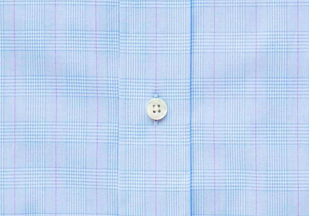 The Light Blue Tauton Check Dress Shirt Dress Shirt- Ledbury