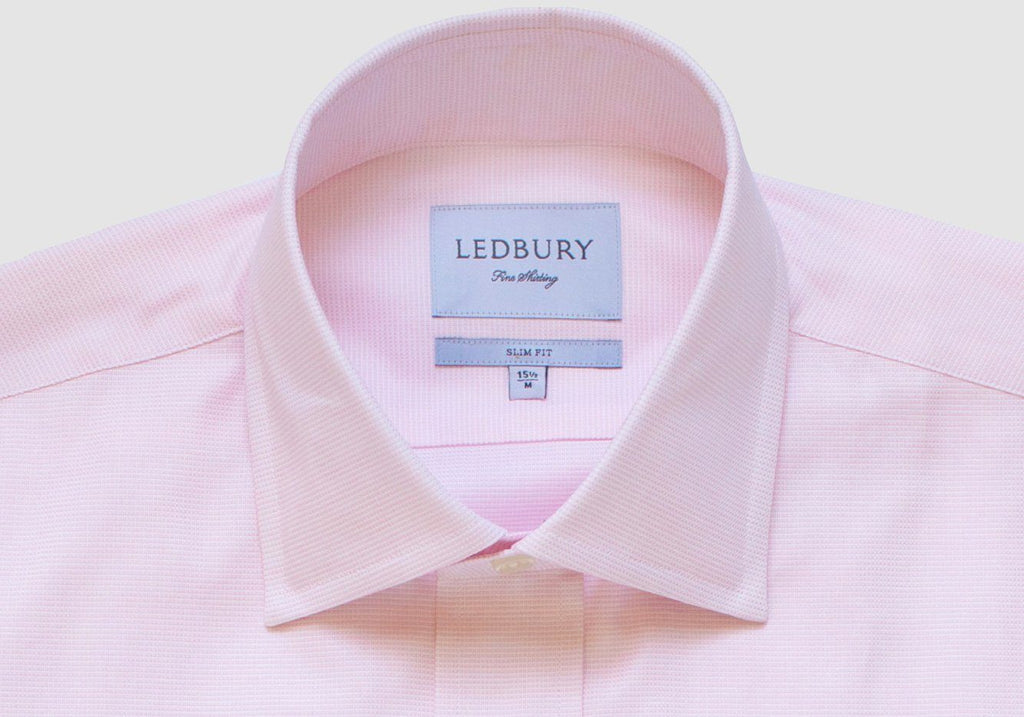 The Pale Pink Almont Oxford Dress Shirt Dress Shirt- Ledbury