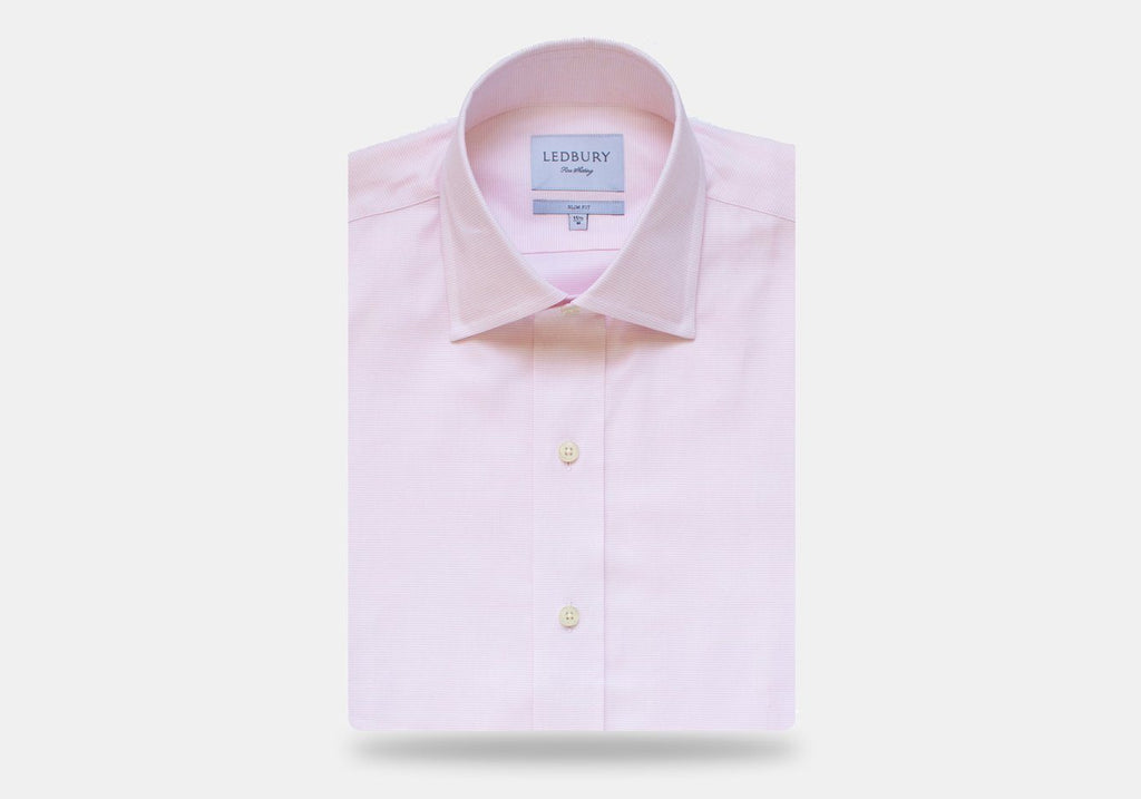 The Pale Pink Almont Oxford Dress Shirt Dress Shirt- Ledbury
