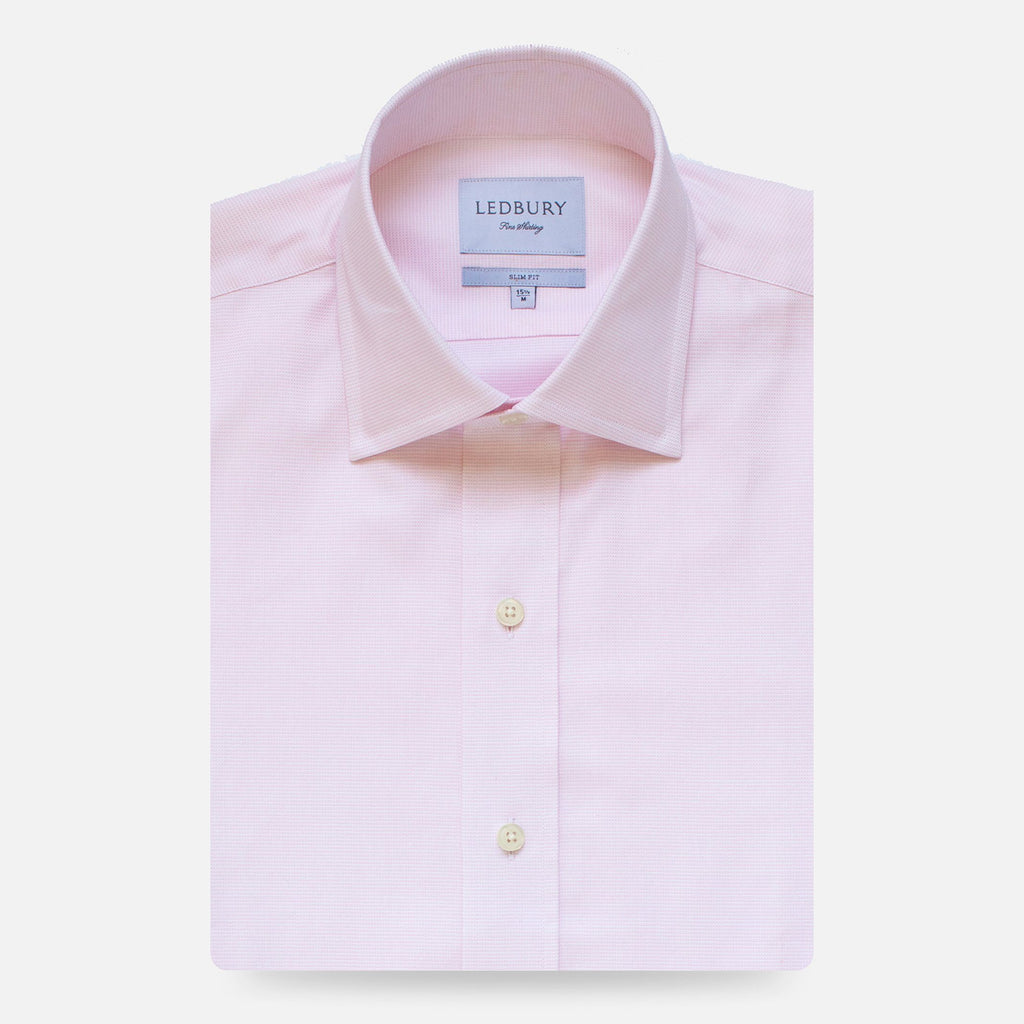 The Pale Pink Almont Oxford Dress Shirt Dress Shirt- Ledbury