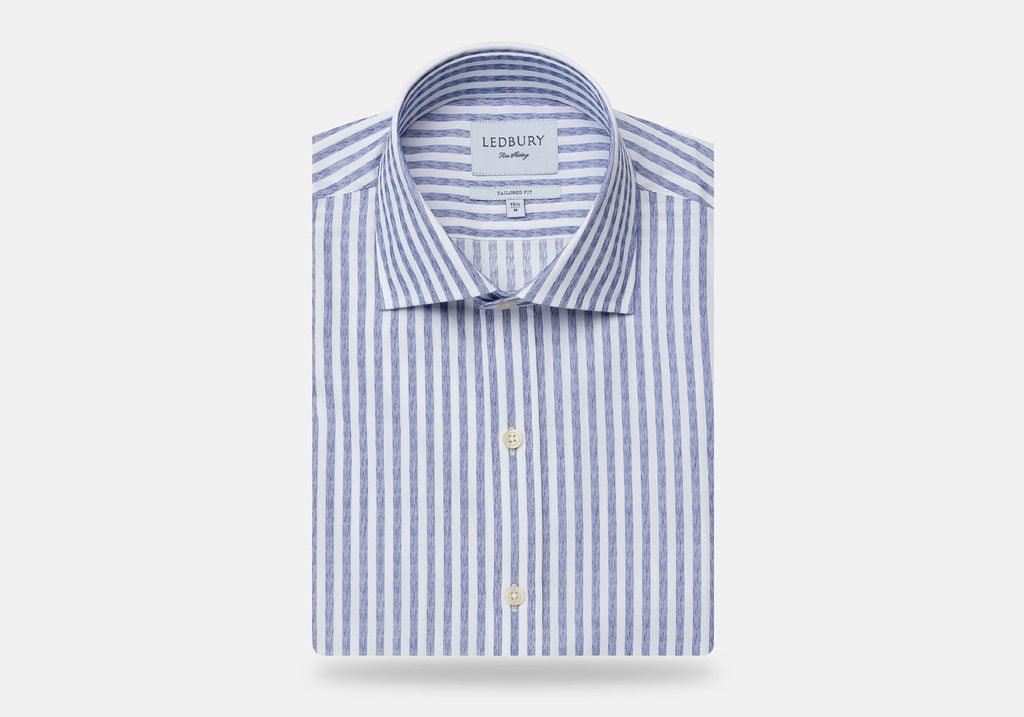 The Blue Harwood Stripe Casual Shirt Casual Shirt- Ledbury