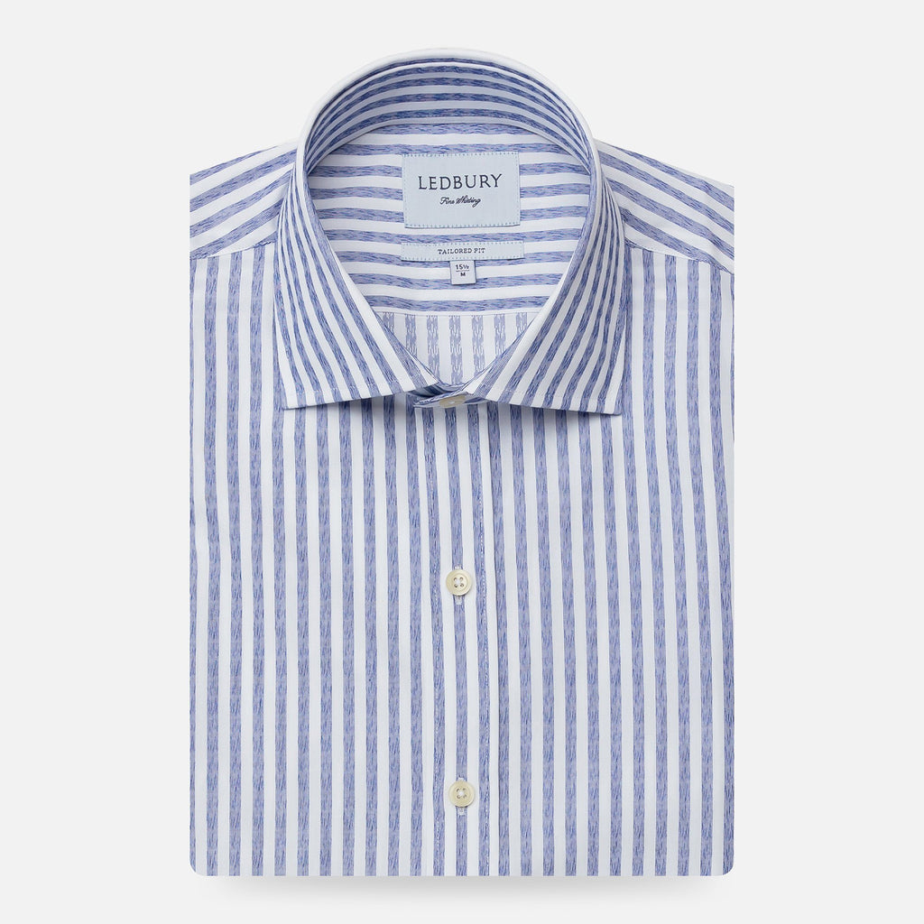 The Blue Harwood Stripe Casual Shirt Casual Shirt- Ledbury