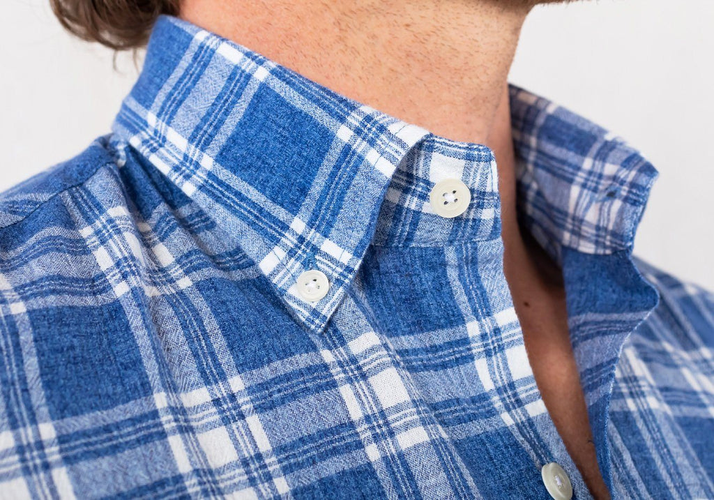The Deep Blue Brompton Plaid Casual Shirt Casual Shirt- Ledbury