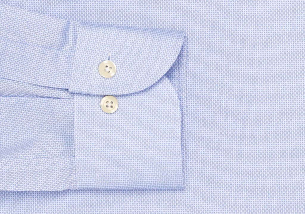 The Blue Eckerson Dobby Dot Dress Shirt Dress Shirt- Ledbury