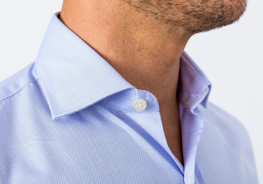 The Blue Eckerson Dobby Dot Dress Shirt Dress Shirt- Ledbury