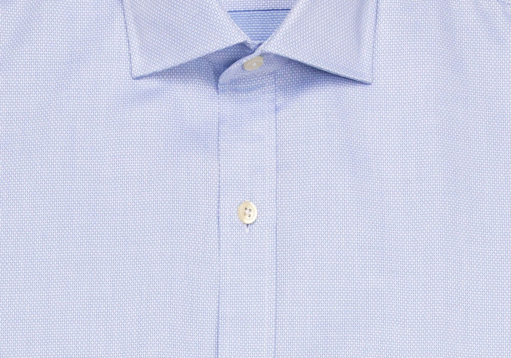 The Blue Eckerson Dobby Dot Dress Shirt Dress Shirt- Ledbury