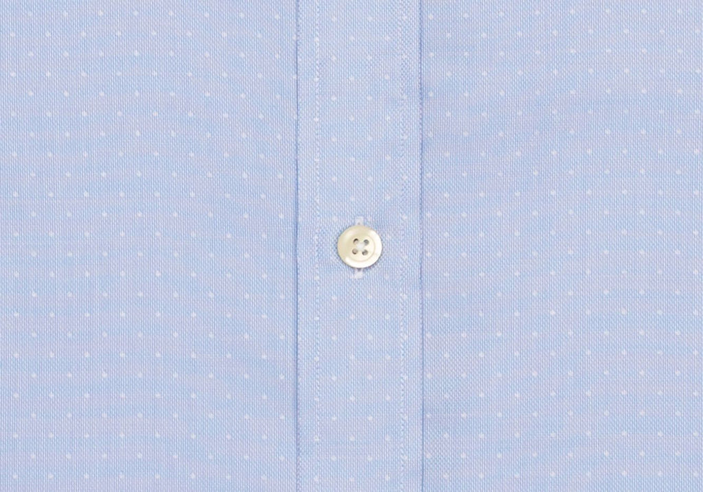 The Blue Dearborn Dot Dress Shirt Dress Shirt- Ledbury