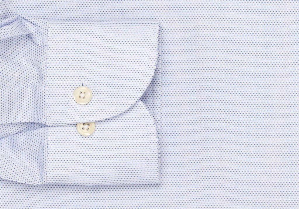 The Blue Farrell Dobby Dot Dress Shirt Casual Shirt- Ledbury