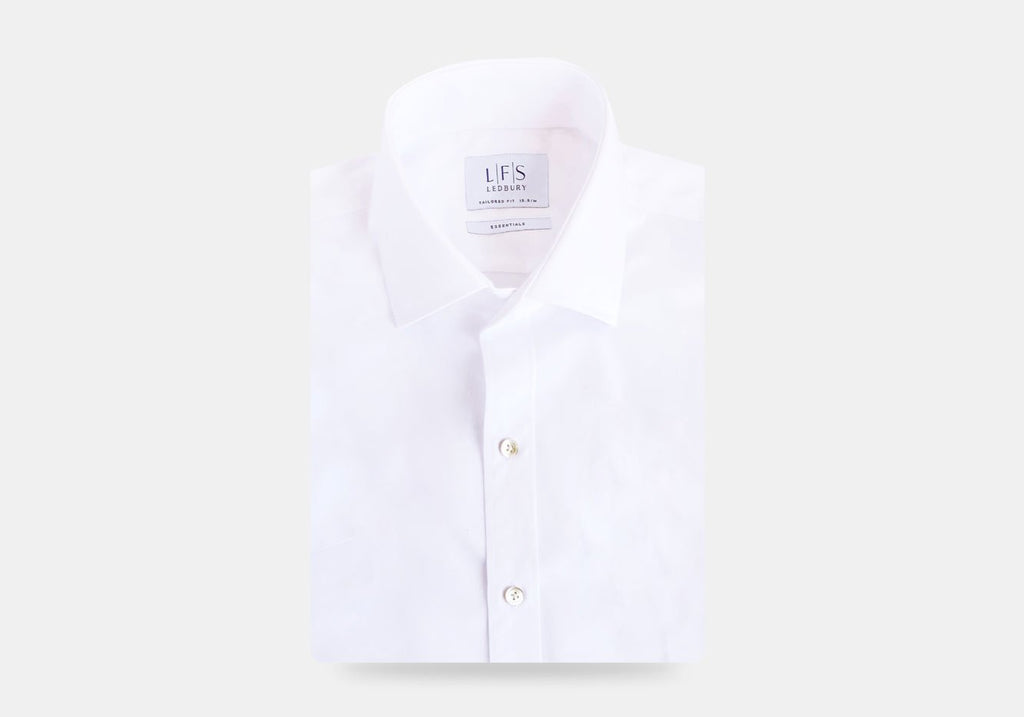The White Penbrooke Wrinkle Free Twill Dress Shirt Dress Shirt- Ledbury