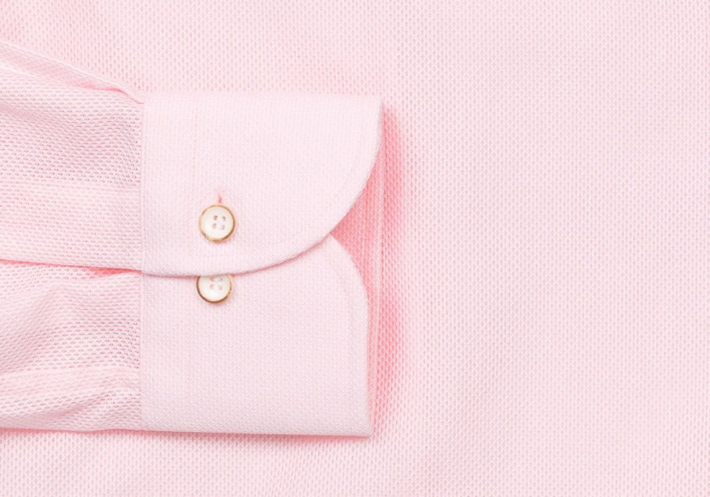 The Pale Pink Kent Sport Texture Dress Shirt Dress Shirt- Ledbury