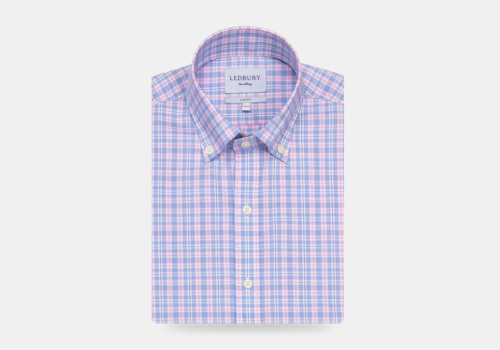 The Pink Fairford Performance Check Casual Shirt Casual Shirt- Ledbury