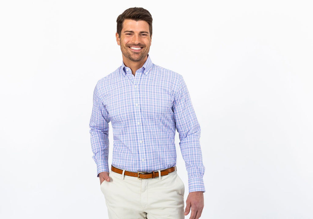 The Pink Fairford Performance Check Casual Shirt Casual Shirt- Ledbury