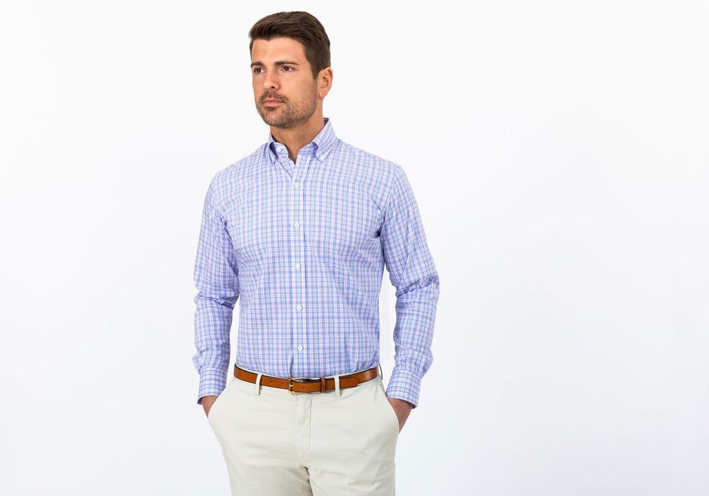 The Pink Fairford Performance Check Casual Shirt Casual Shirt- Ledbury