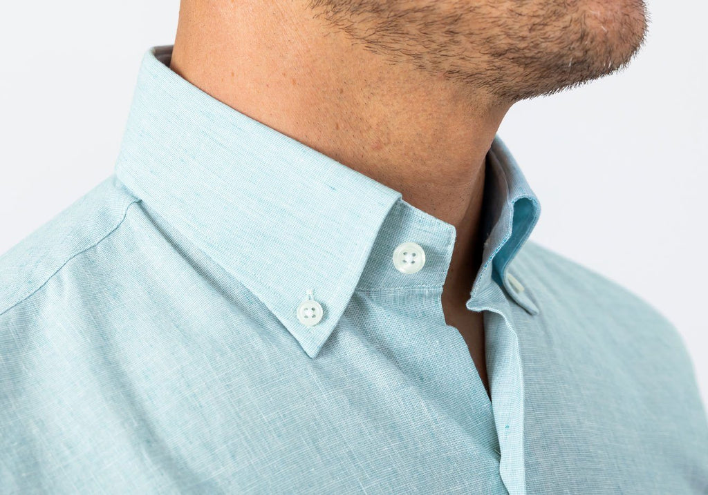 The Leaf Short Sleeve Covington Cotton Linen Casual Shirt Short Sleeve- Ledbury