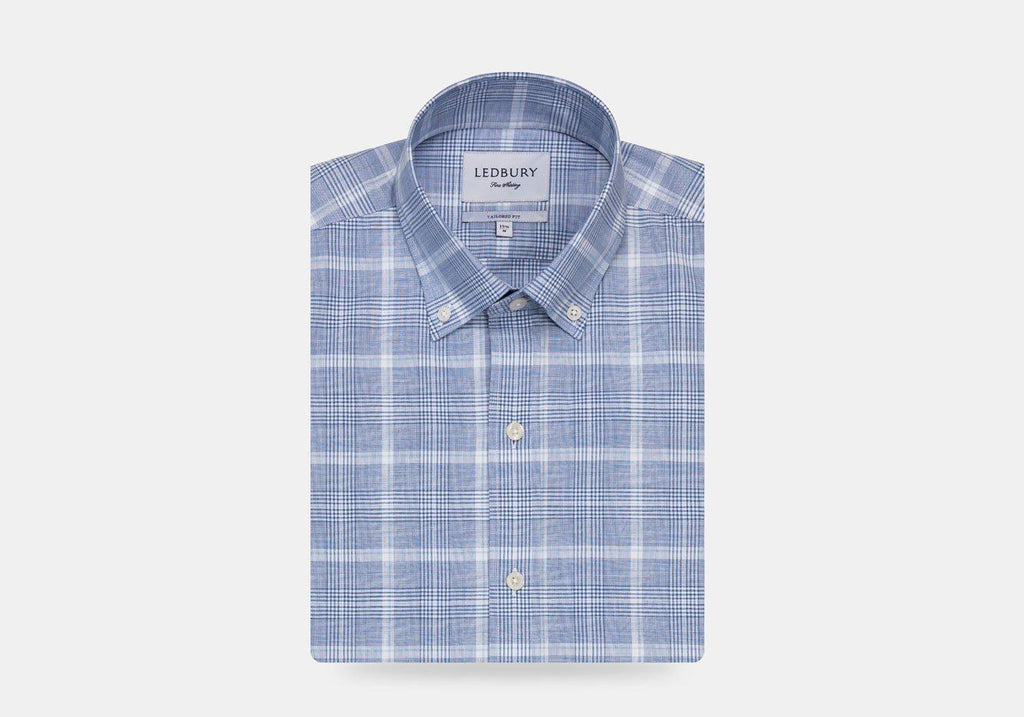 The Blue Dickinson Check Casual Shirt Casual Shirt- Ledbury