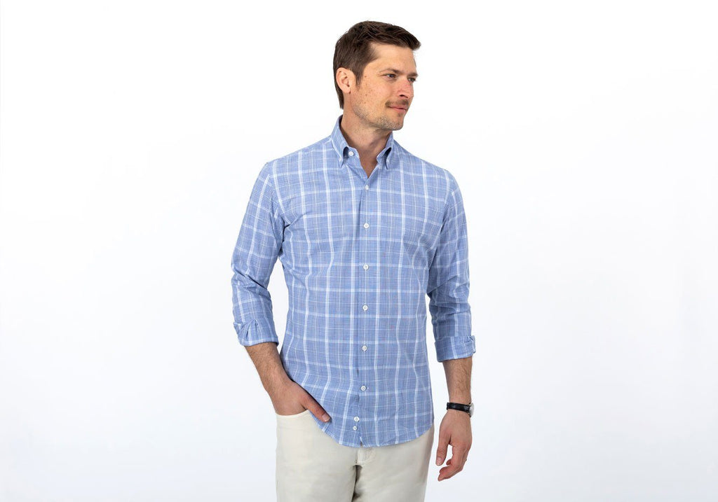 The Blue Dickinson Check Casual Shirt Casual Shirt- Ledbury
