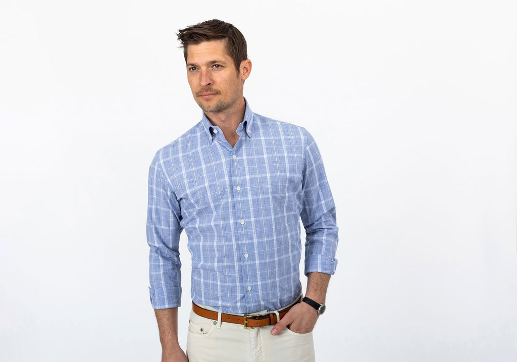 The Blue Dickinson Check Casual Shirt Casual Shirt- Ledbury