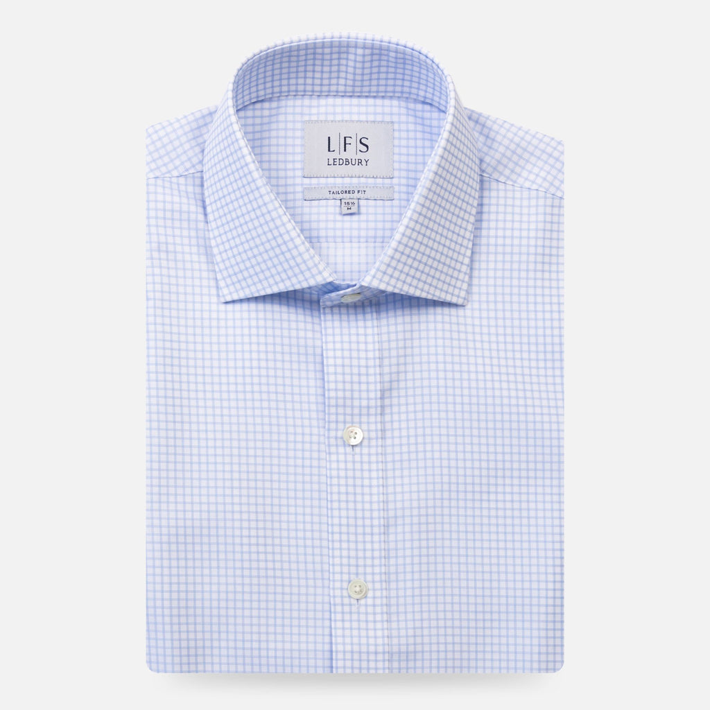 The Blue Windale Check Dress Shirt Dress Shirt- Ledbury
