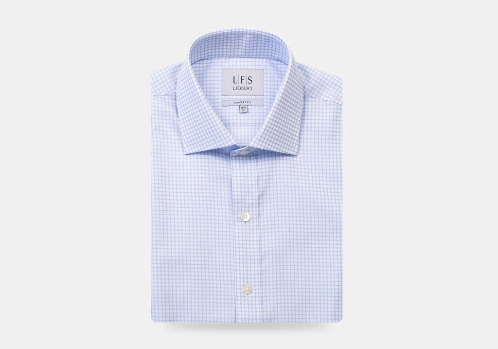 The Blue Windale Check Dress Shirt Dress Shirt- Ledbury
