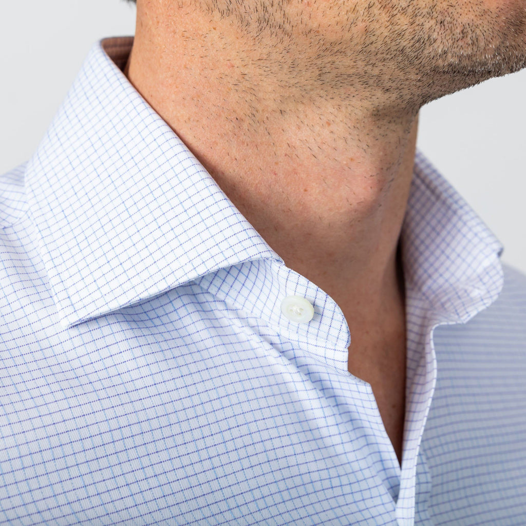 The Purple Kentland Check Dress Shirt Dress Shirt- Ledbury