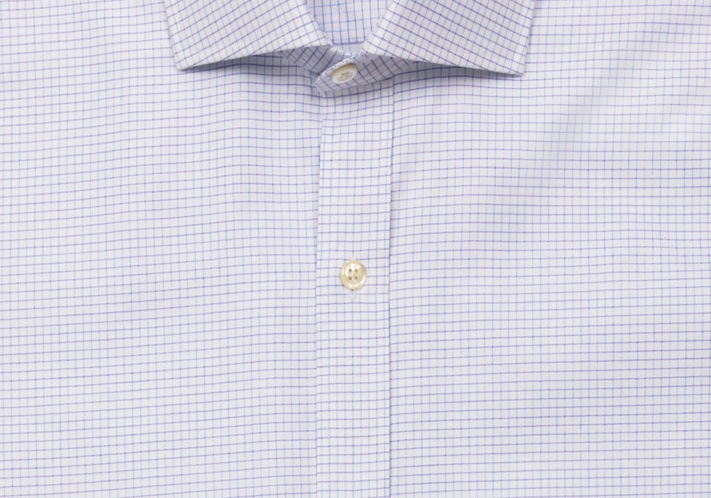 The Purple Kentland Check Dress Shirt Dress Shirt- Ledbury