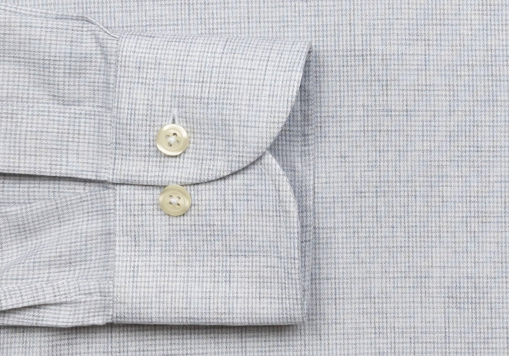The Light Grey Heather Pennington Houndstooth Casual Shirt Casual Shirt- Ledbury