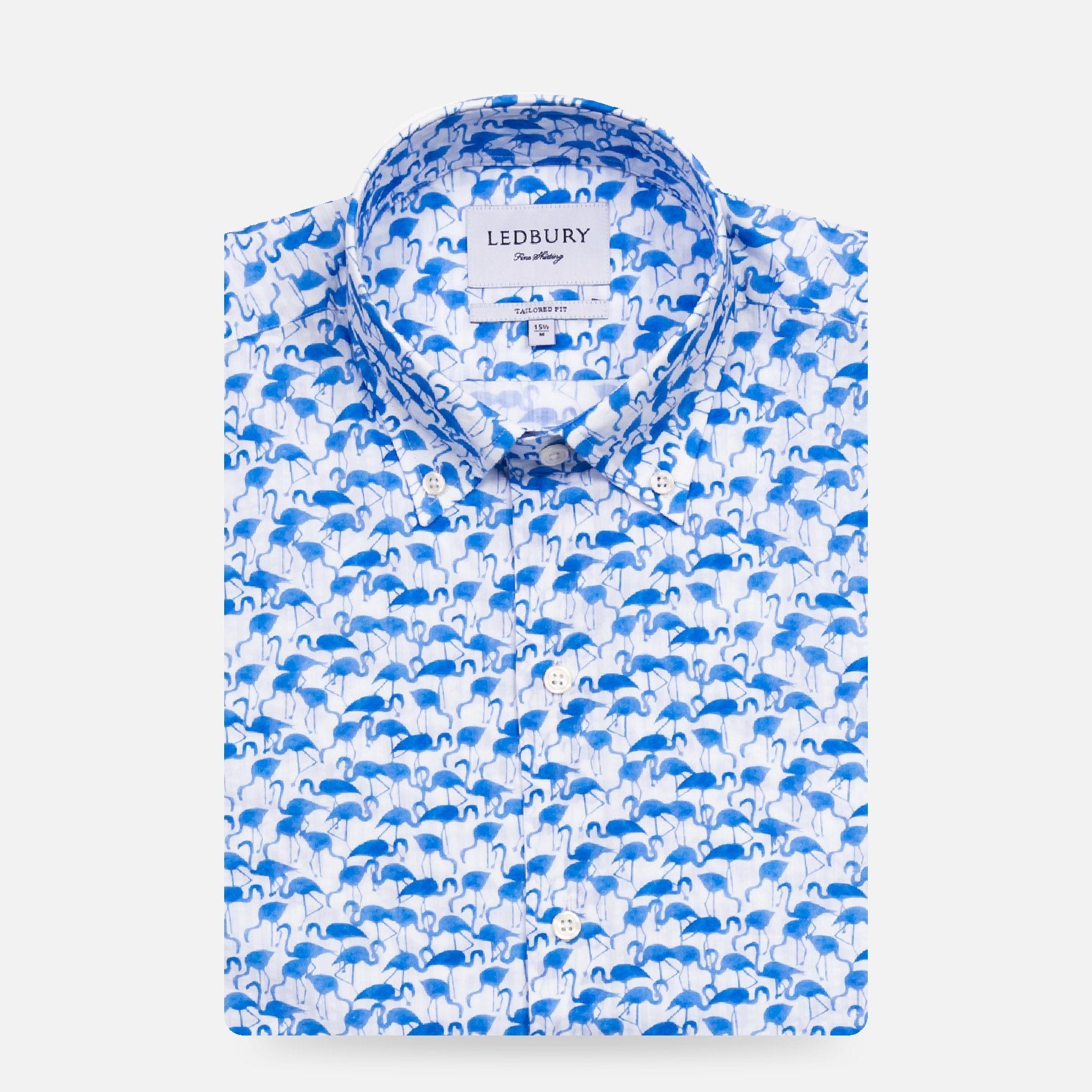 The Blue Parksley Printed Seersucker Casual Shirt – Ledbury