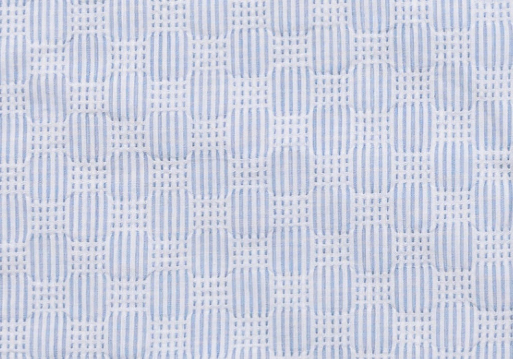 The Blue Short Sleeve Tamarack Stripe Casual Shirt Short Sleeve- Ledbury